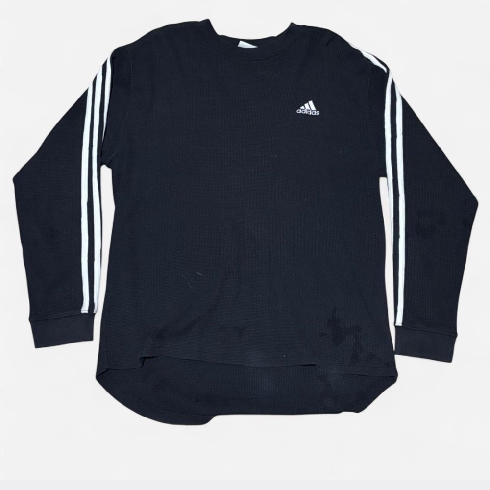 Adidas Black Waffle Knit Top